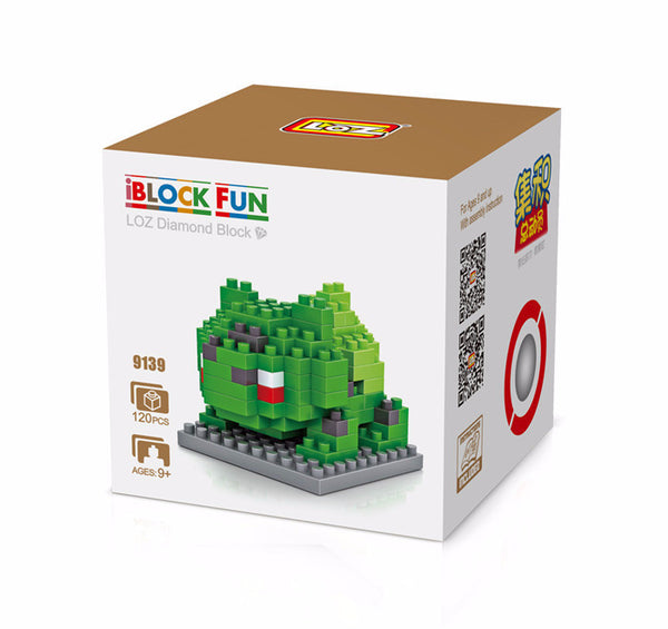 Mini Pokemon GO Building Blocks Figure Toy 5.5" Bulbasaur