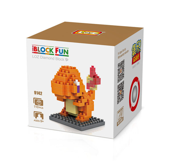 Mini Pokemon GO Building Blocks Figure Toy 5.5" Charmander