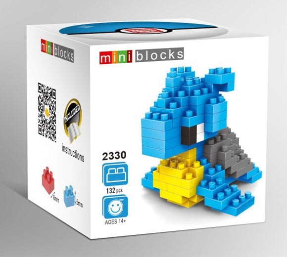 Mini Pokemon GO Building Blocks Figure Toy 5.5" Lapras