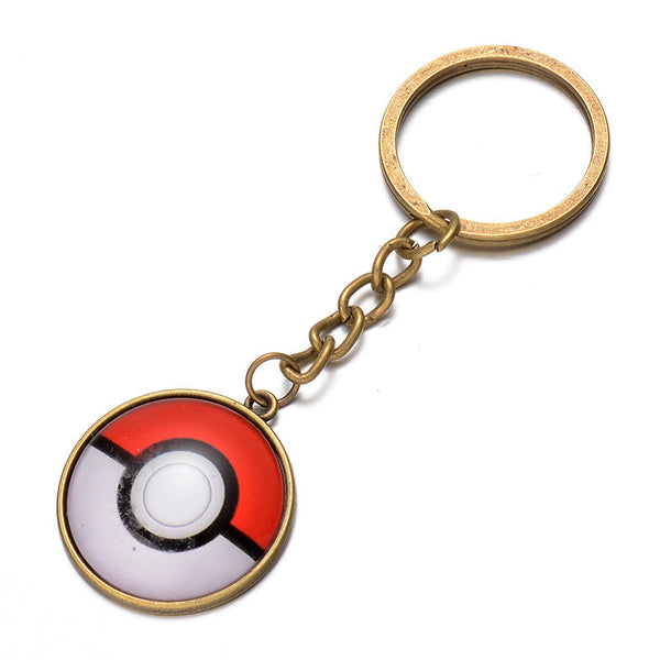 Poke Ball Keyring Gold